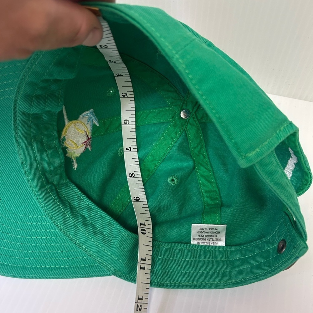 🎾”American Needle” NWT BNP Tennis Tournament Green Fabric Embroidered Cap - Picture 10 of 14